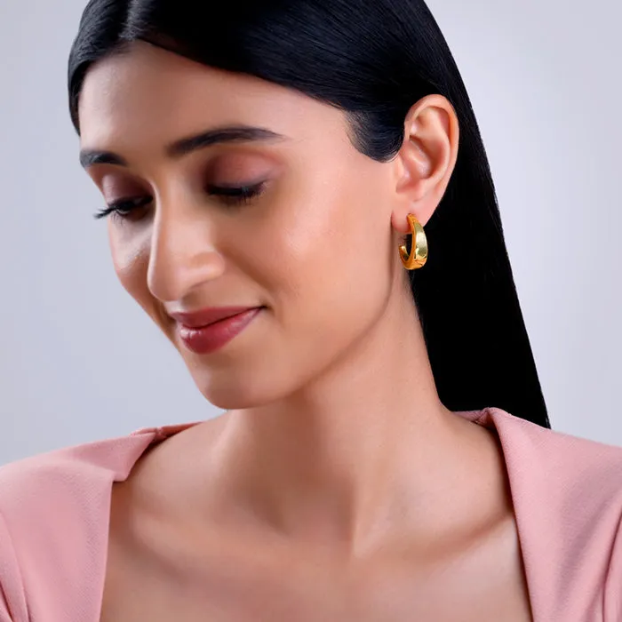Golden Belle J Stud Earrings Giva