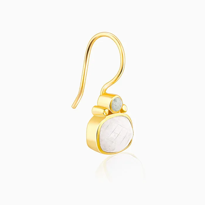 Golden Chalcedony Charm Danglers Giva