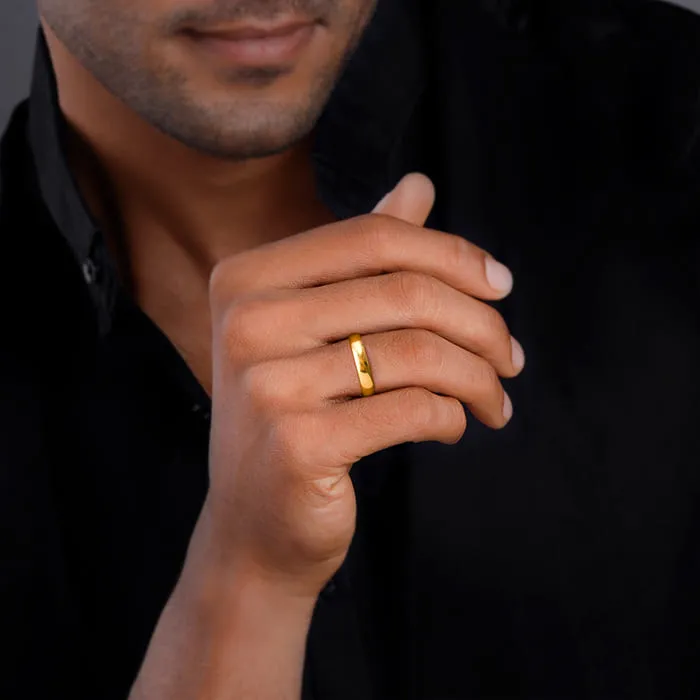 Golden Classic Band For Him Giva