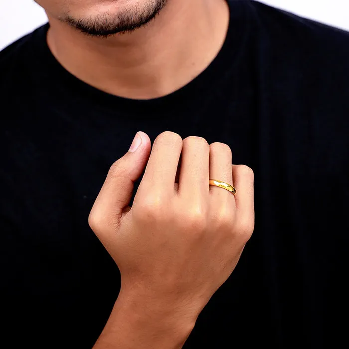 Golden Classic Band For Him Giva