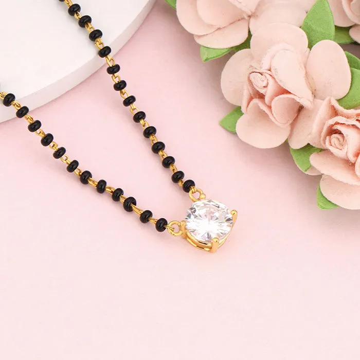 Golden Classic Solitaire Mangalsutra Giva