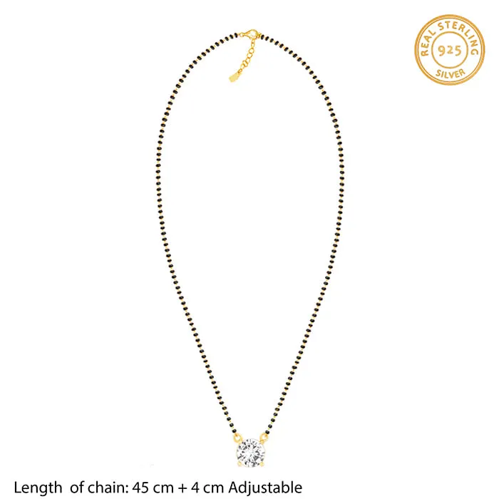Golden Classic Solitaire Mangalsutra Giva
