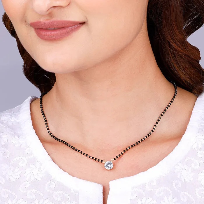 Golden Classic Solitaire Mangalsutra Giva