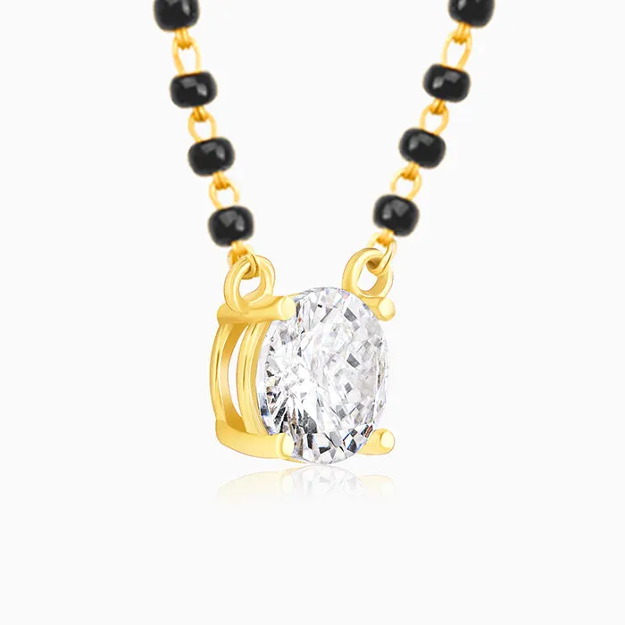 Golden Classic Solitaire Mangalsutra Giva