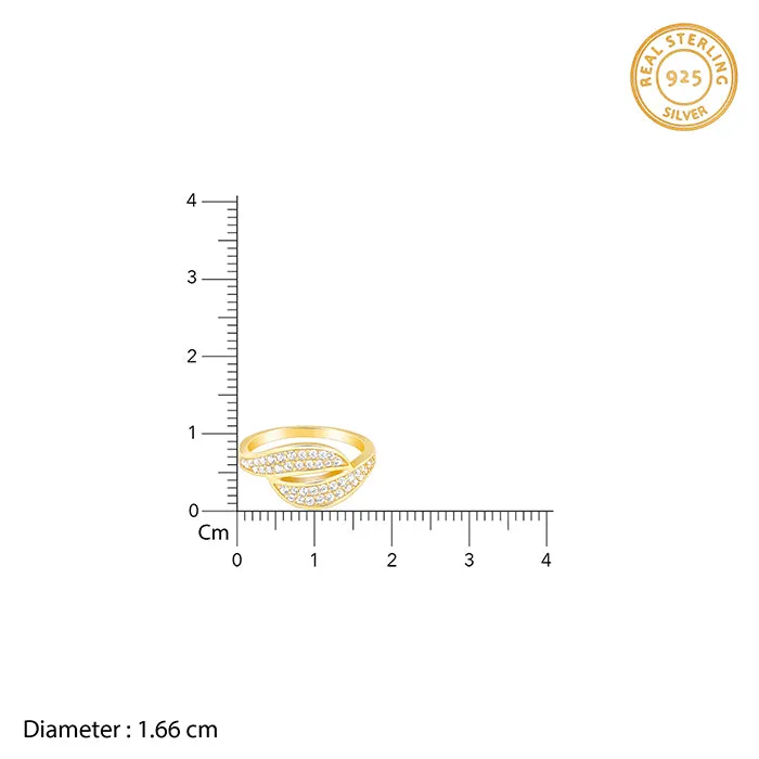 Golden Dual Wave Ring Giva