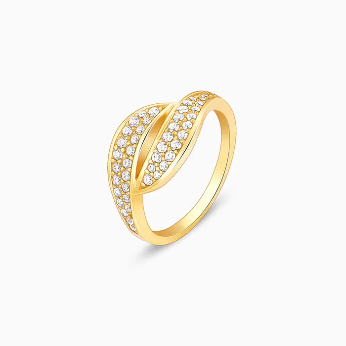 Golden Dual Wave Ring Giva