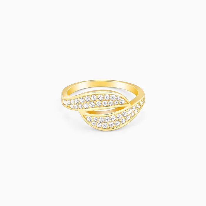 Golden Dual Wave Ring Giva