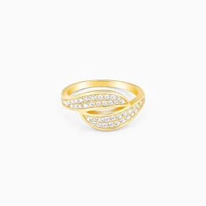 Golden Dual Wave Ring Giva