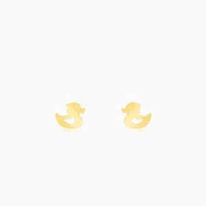 Golden Duck Stud Earrings Giva