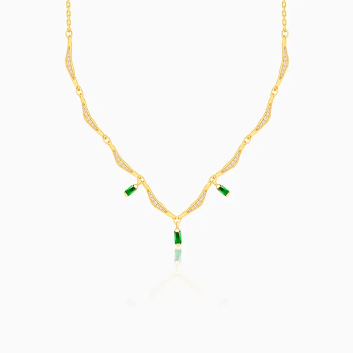 Golden Emerald Tranquility Necklace Giva