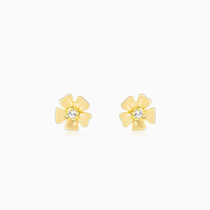 Golden Florally Yours Earrings Giva