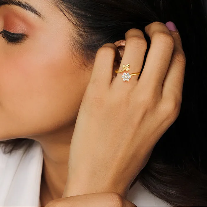 Golden Flower Girl Ring Giva