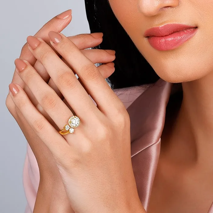 Golden Galaxy Glitter Ring Giva