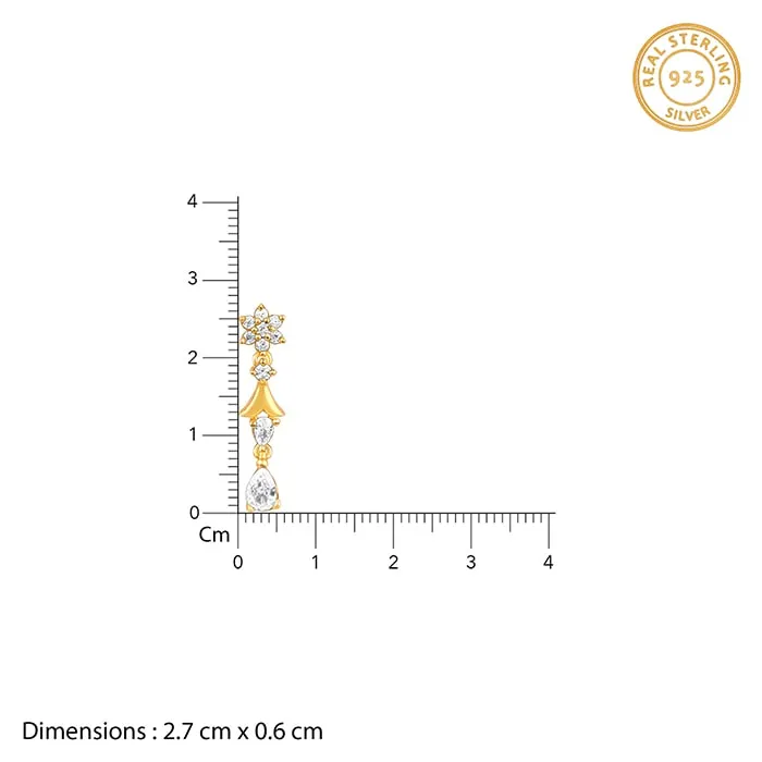 Golden Glinting Joy Zircon Earrings Giva