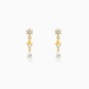 Golden Glinting Joy Zircon Earrings Giva