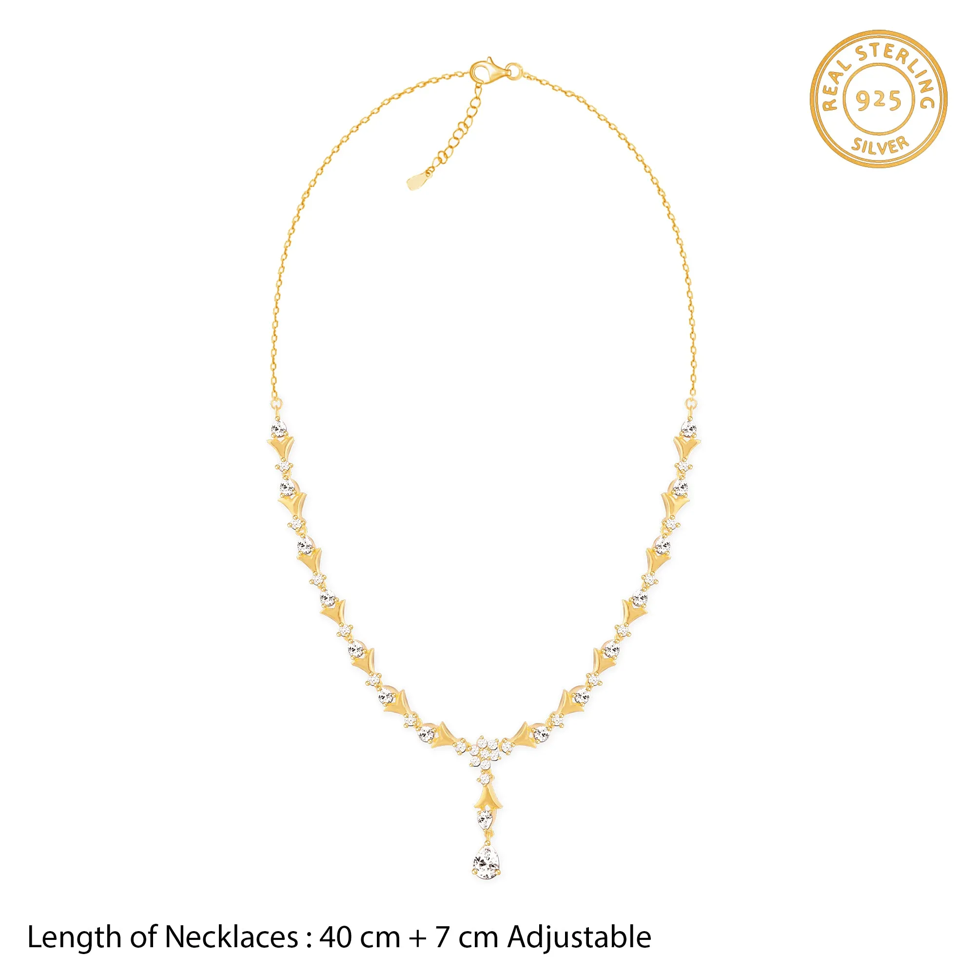 Golden Glinting Joy Zircon Pendant Giva