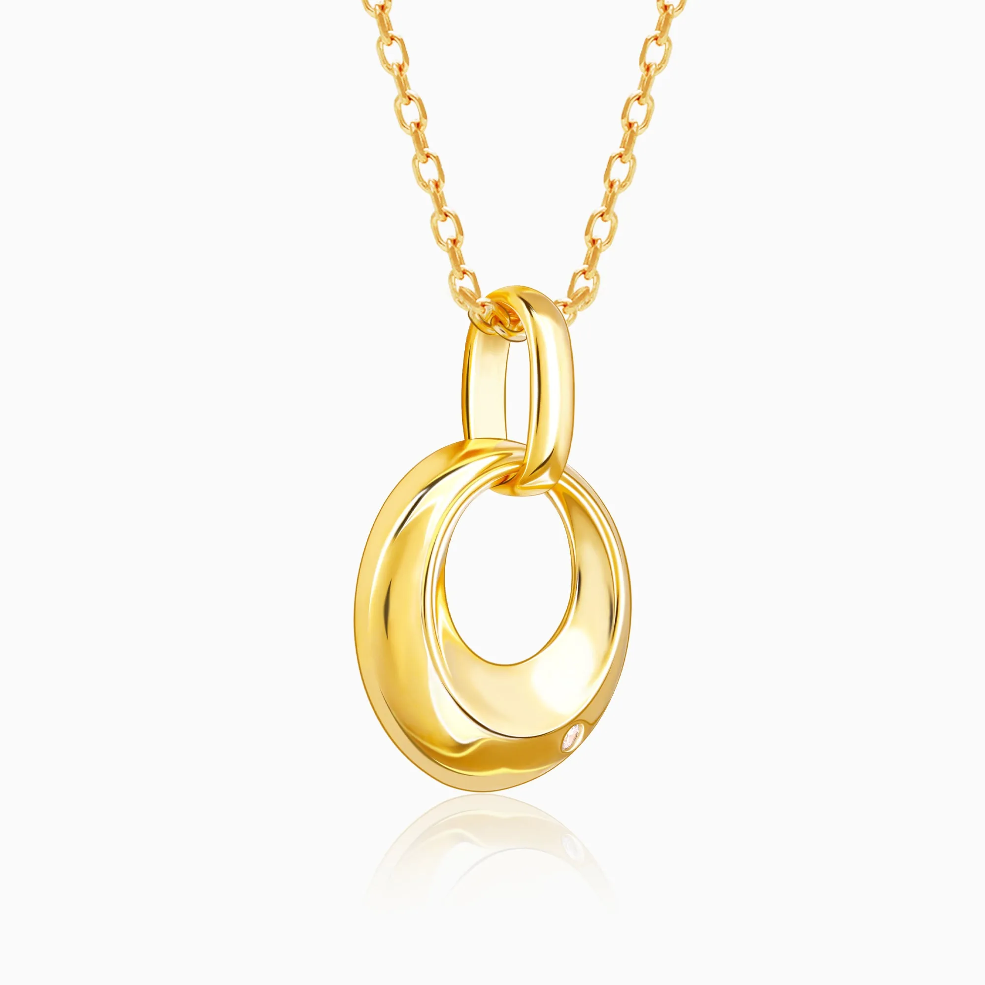 Golden Halo Pendant with Link Chain Giva