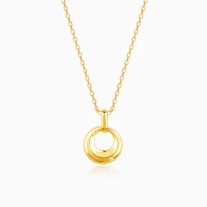 Golden Halo Pendant with Link Chain Giva