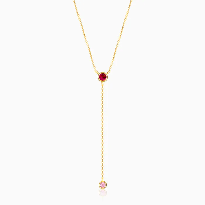 Golden Luminous Lariat Necklace Giva