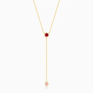 Golden Luminous Lariat Necklace Giva