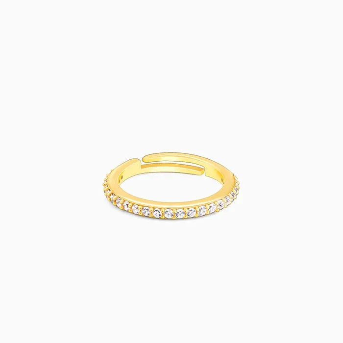 Golden Minimal Zirconia Ring Giva