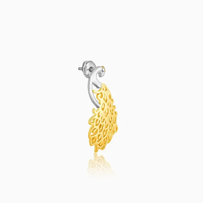 Golden Peacock Earrings Giva