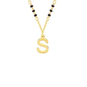 Golden Personalised Cherished Initial Mangalsutra Giva