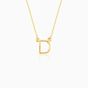 Golden Personalised Initial Necklace Giva