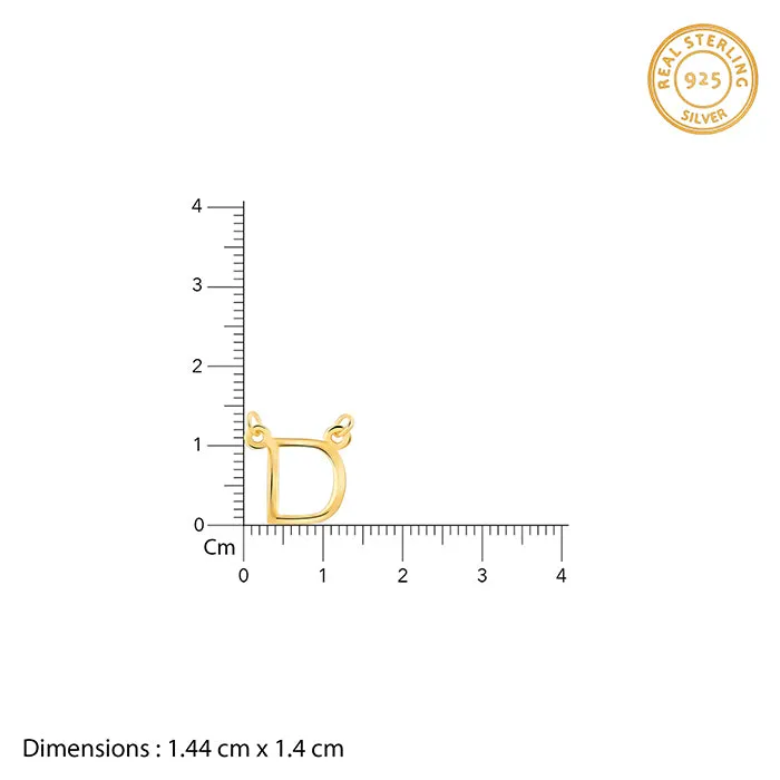 Golden Personalised Initial Necklace Giva