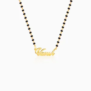 Golden Personalised Name Mangalsutra Giva