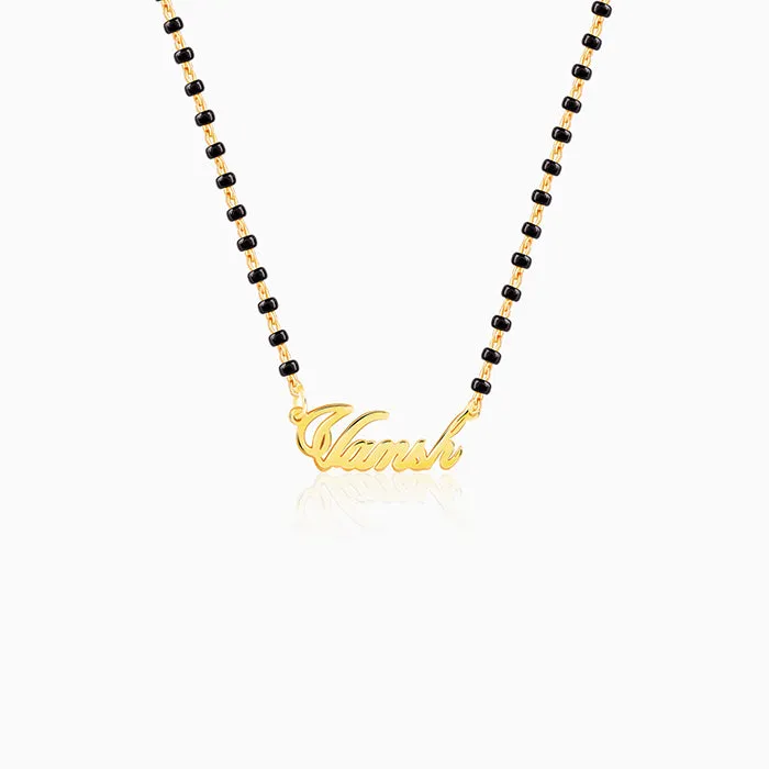 Golden Personalised Name Mangalsutra Giva