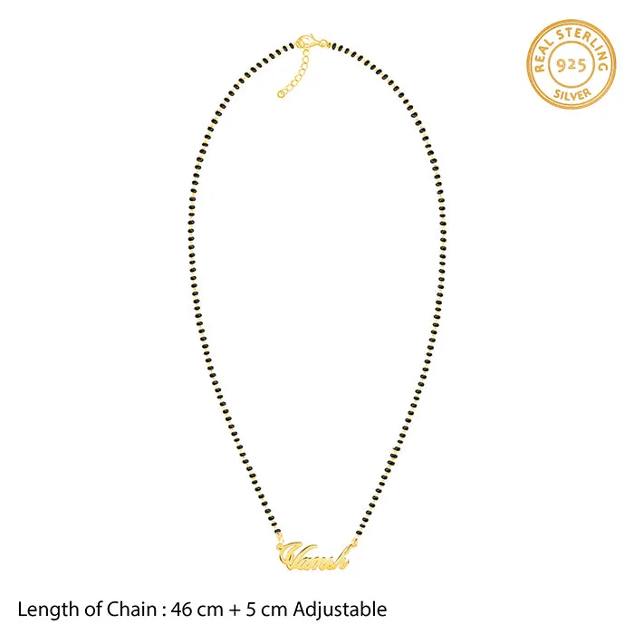 Golden Personalised Name Mangalsutra Giva