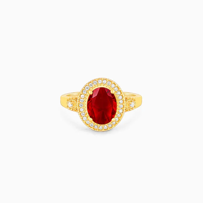 Golden Poetic Love Ring Giva