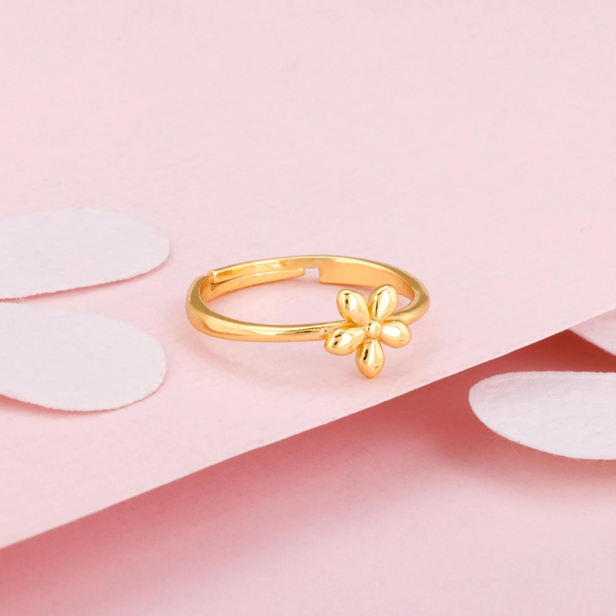 Golden Small Flower Ring Giva