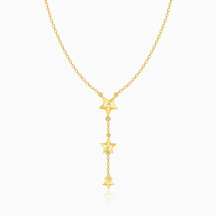Golden Stars Are All Around Me Necklace Giva