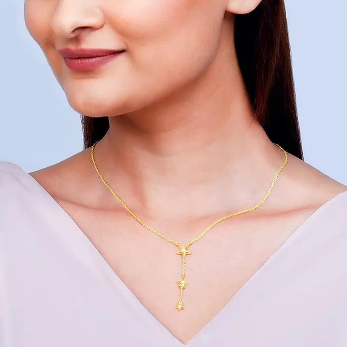 Golden Stars Are All Around Me Necklace Giva