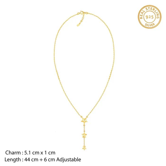 Golden Stars Are All Around Me Necklace Giva
