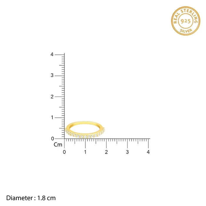 Golden Surrounded By Sparkles Ring Giva