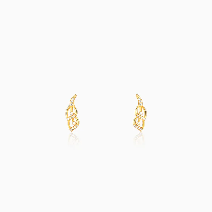 Golden Tiered Shine Earrings Giva