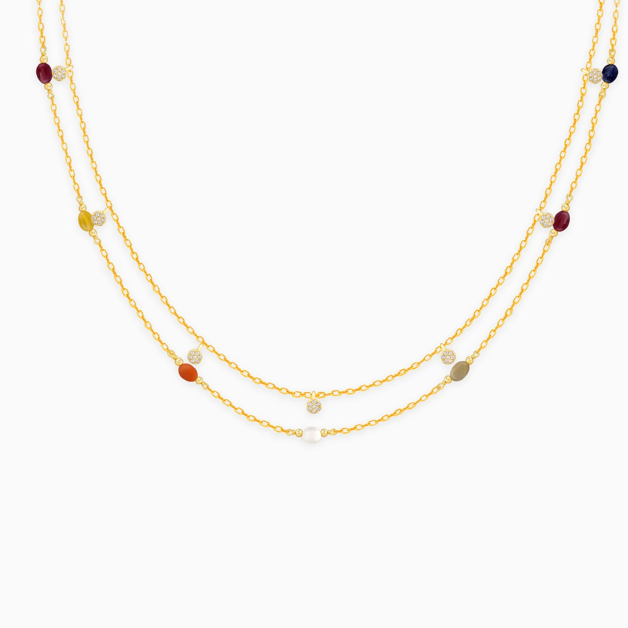 Golden Vivid Beaded Necklace Giva