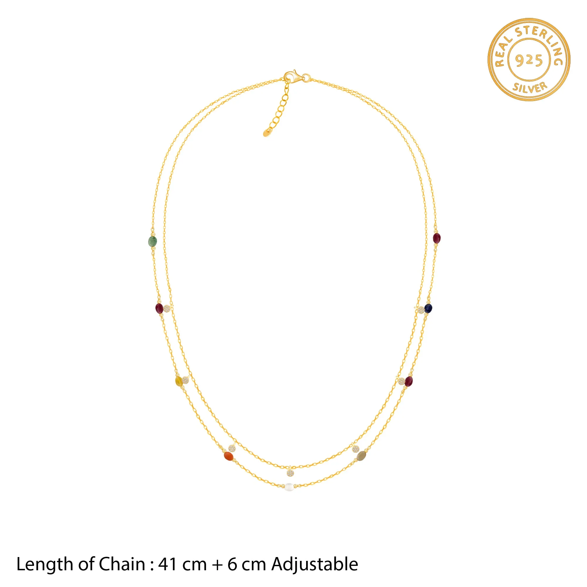 Golden Vivid Beaded Necklace Giva