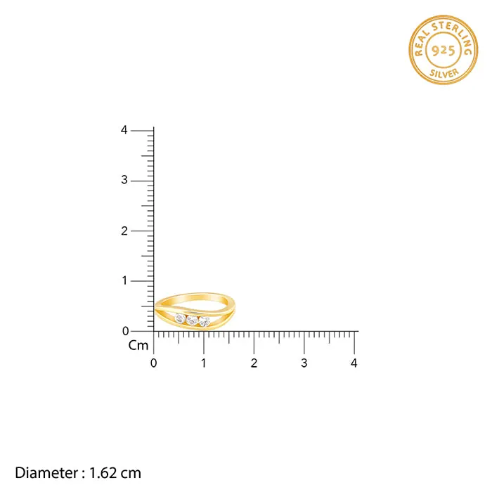 Golden Wave Crest Ring Giva