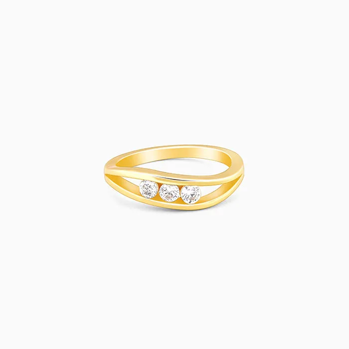 Golden Wave Crest Ring Giva