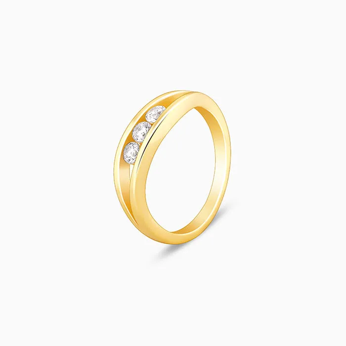 Golden Wave Crest Ring Giva