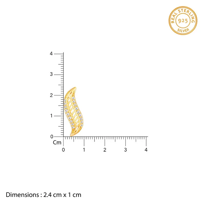 Golden Wavelet Earrings Giva