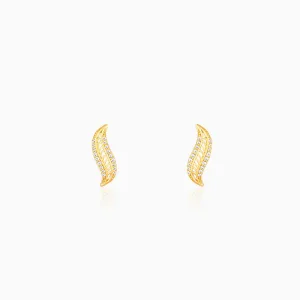 Golden Wavelet Earrings Giva