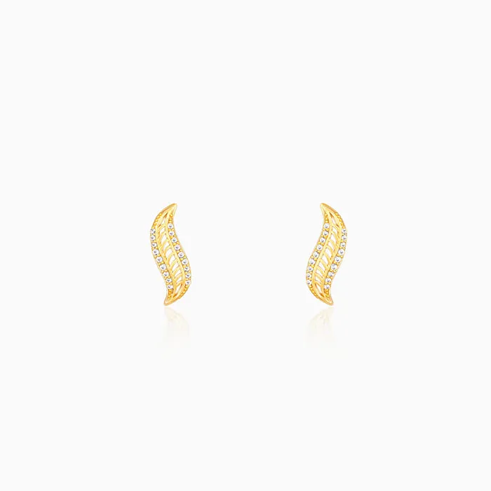 Golden Wavelet Earrings Giva
