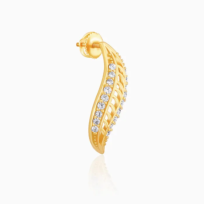 Golden Wavelet Earrings Giva