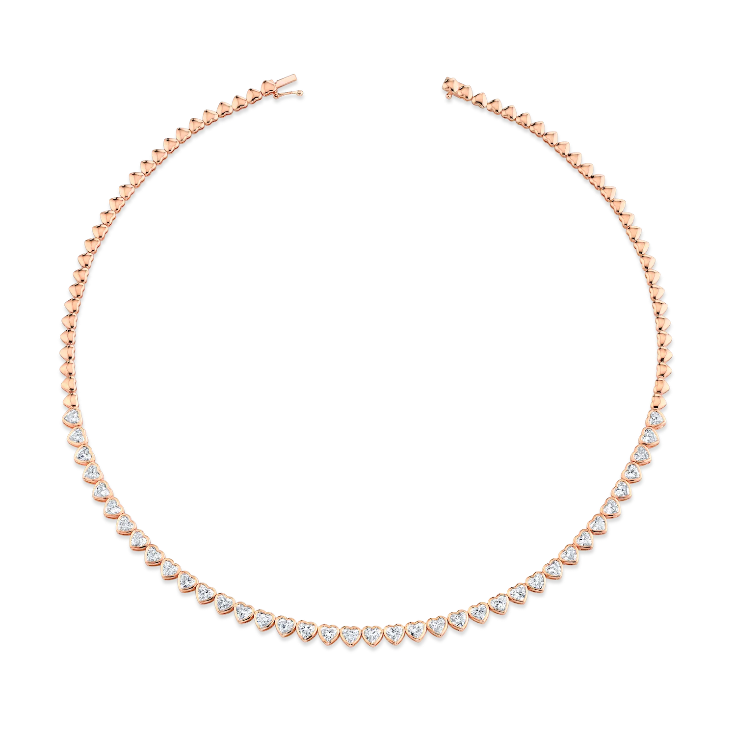 HEART SHAPED BEZEL DIAMOND CHOKER Anita Ko