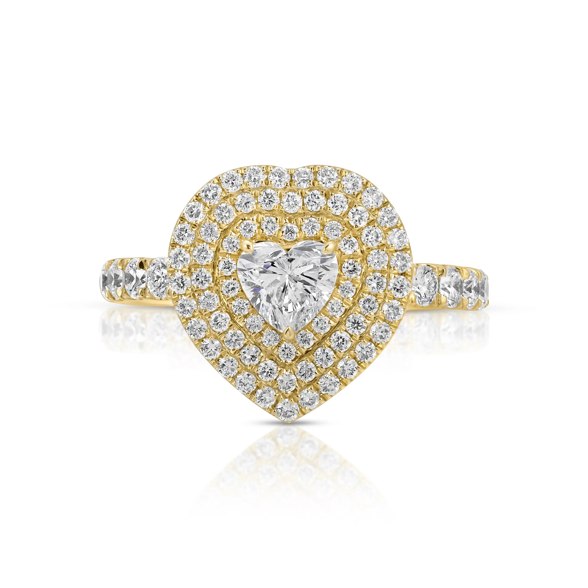 HEART SHAPED DIAMOND LOULOU LOCKET RING Anita Ko